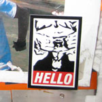 goatse obey on 10-4 Eleanor merch table in Colorado