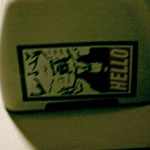 Obey Goatse sticker at The Legion, Bozeman, MT