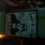 Goatse on a Technics SL 1200 turntable