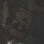 Another goatse sticker in the Redwood Bar, Seattle, WA